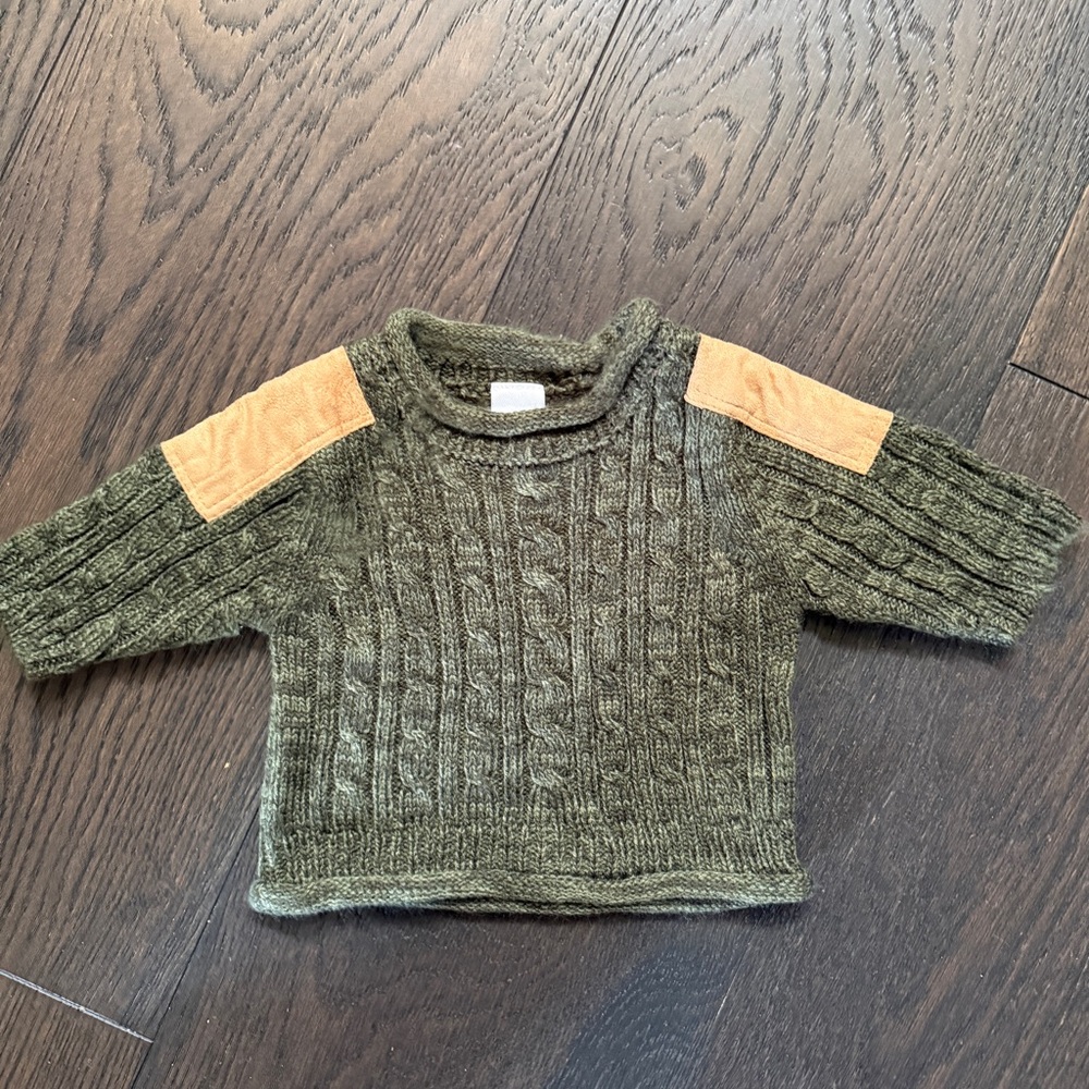 Starting Out Forest Green Knit Sweater
